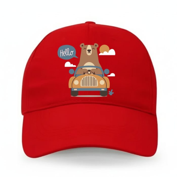 Kiddies Bear Driving Car Cap