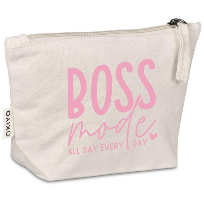 Boss Mode Canvas Makeup Bag