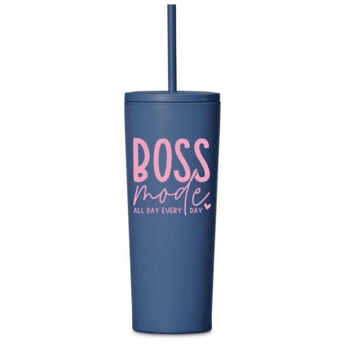 Boss Mode Tumbler with Straw