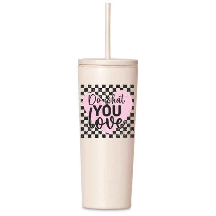 Do What You Love Tumbler with Straw