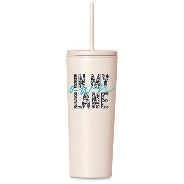 In my Own Lane Tumbler with Straw