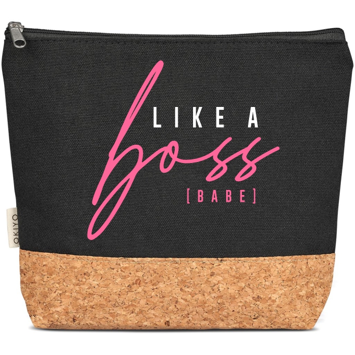 Like A Boss Cork Cosmetic Bag