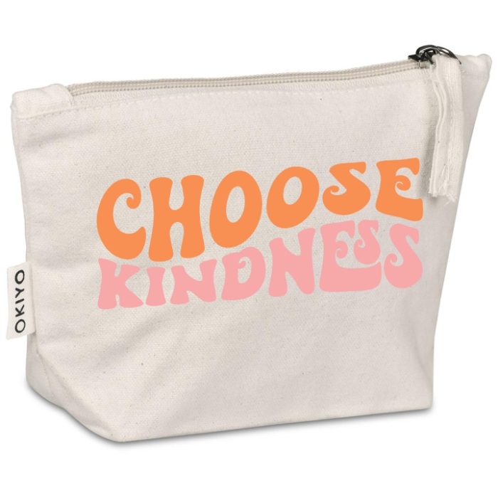 Choose Kindness Canvas Makeup Bag