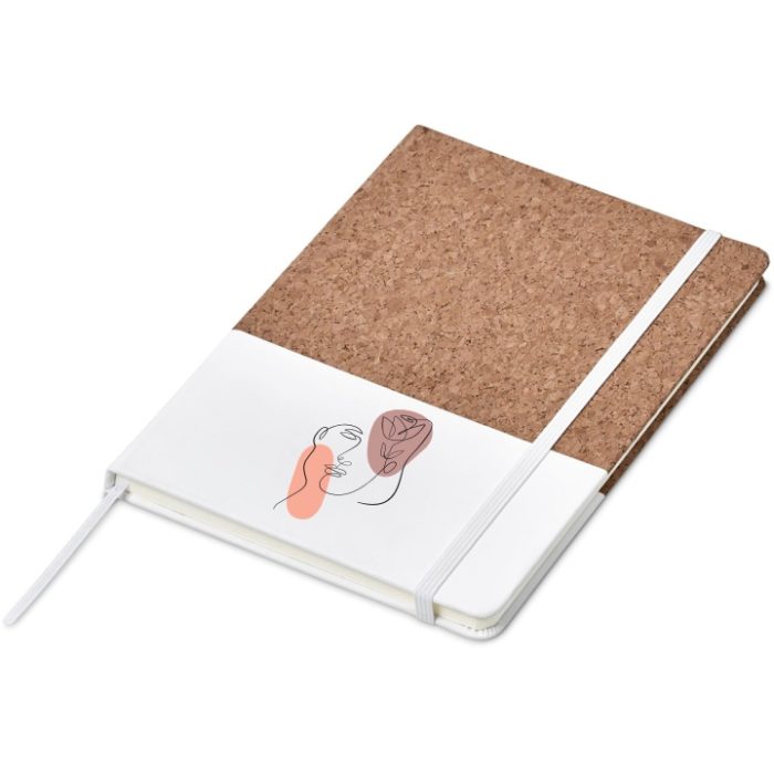 Abstract Face A5 Cork Notebook