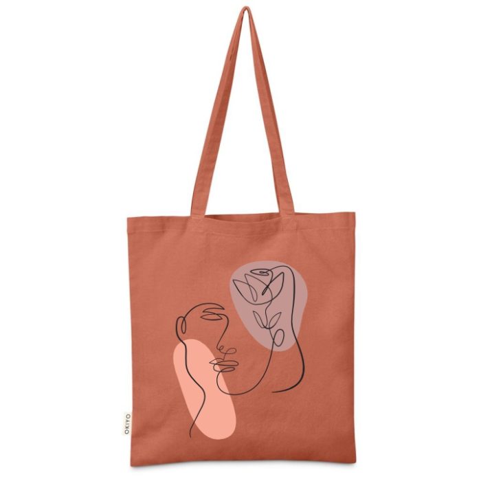 Abstract Face Cotton Shopper