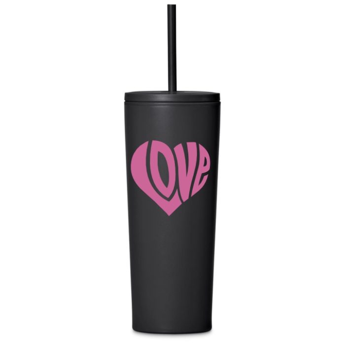 Love Tumbler with Straw