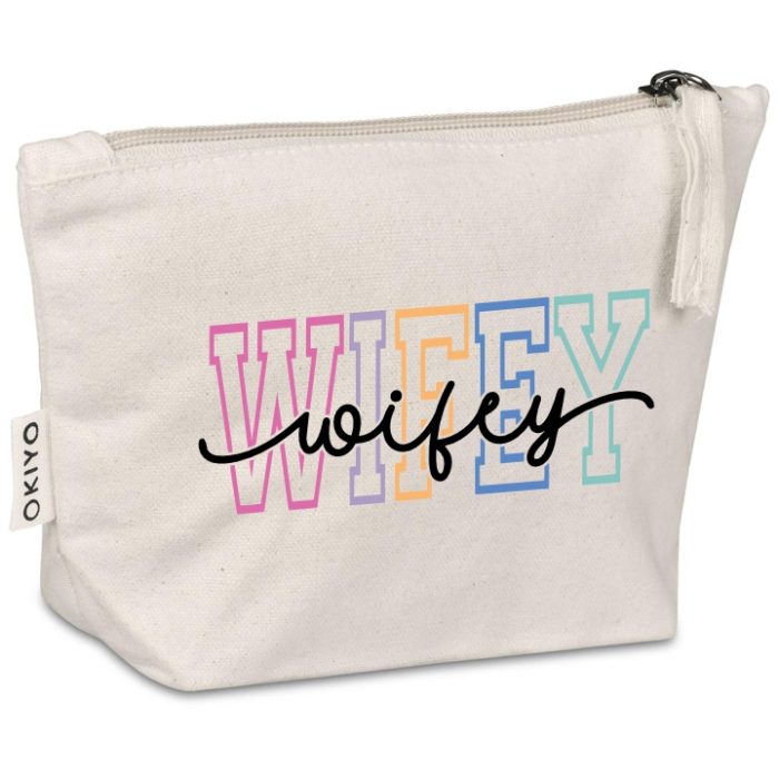 Wifey Canvas Makeup Bag